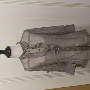 Sheer gray blouse